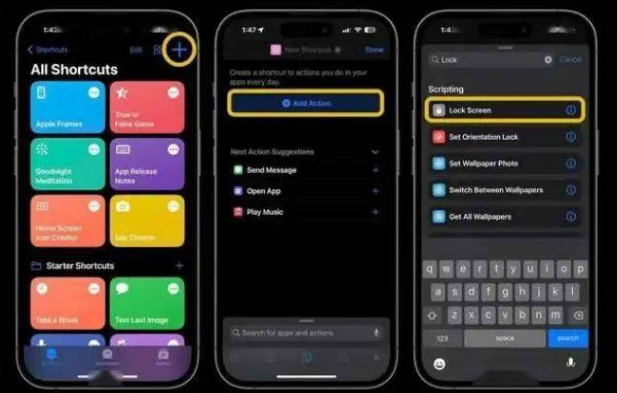 桐梓苹果14锁屏维修店分享iPhone14升级iOS16.4后如何创建锁屏快捷方式 